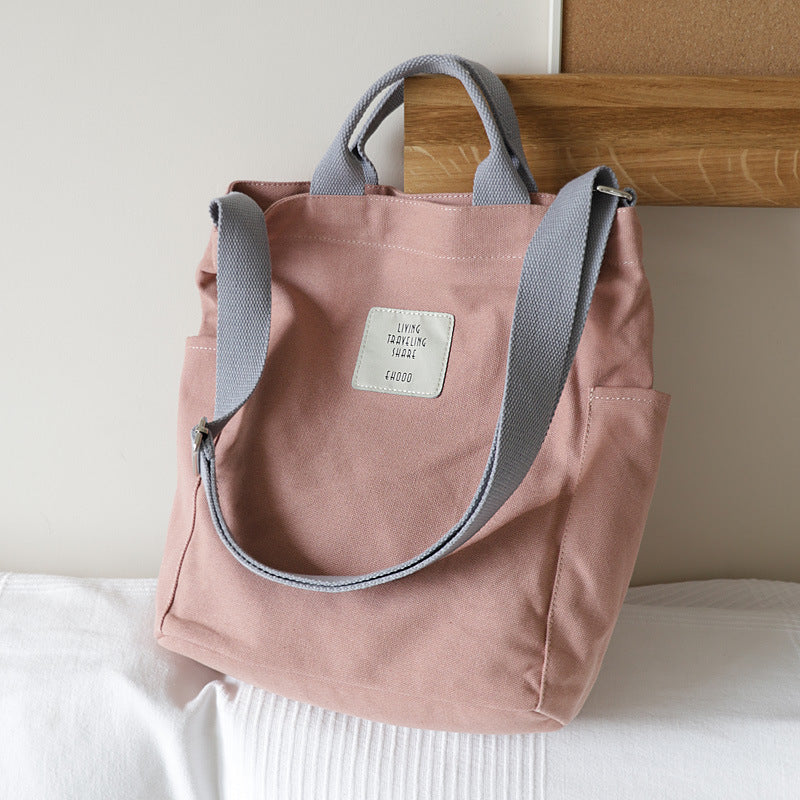 Canvas shoulder bag