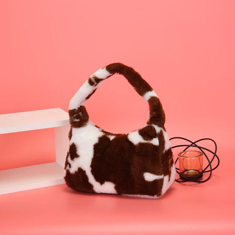 Plush shoulder bag