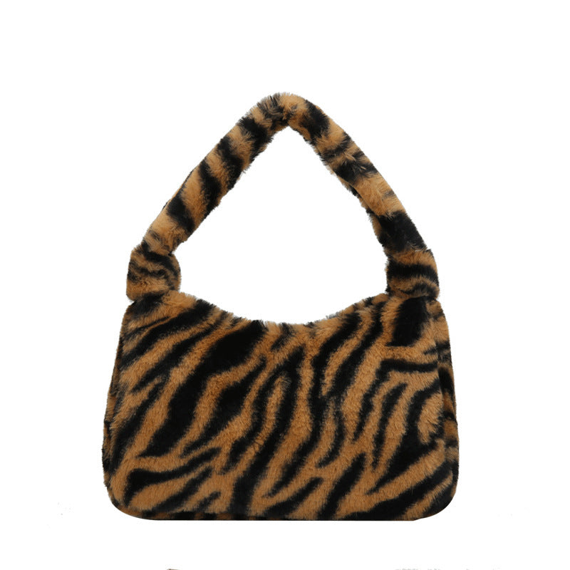 Plush shoulder bag