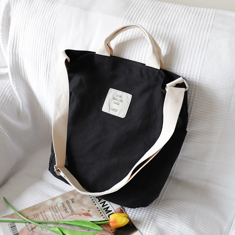 Canvas shoulder bag