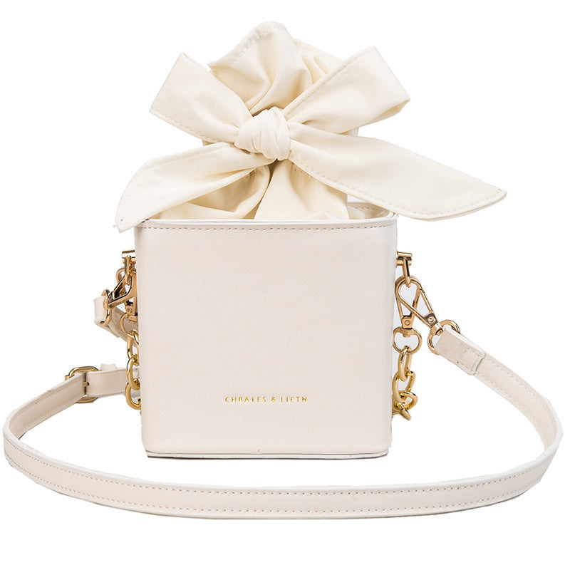 Folded flower square bag