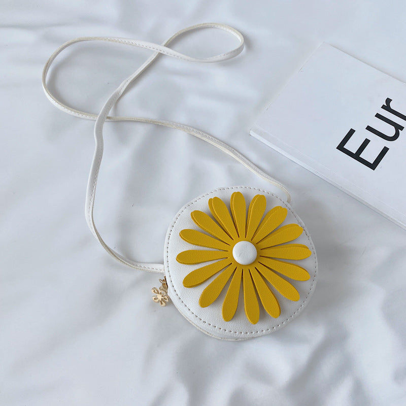 Flower shoulder bag children's coin purse