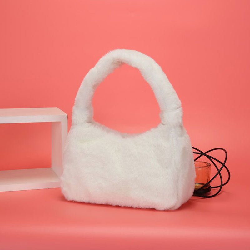 Plush shoulder bag