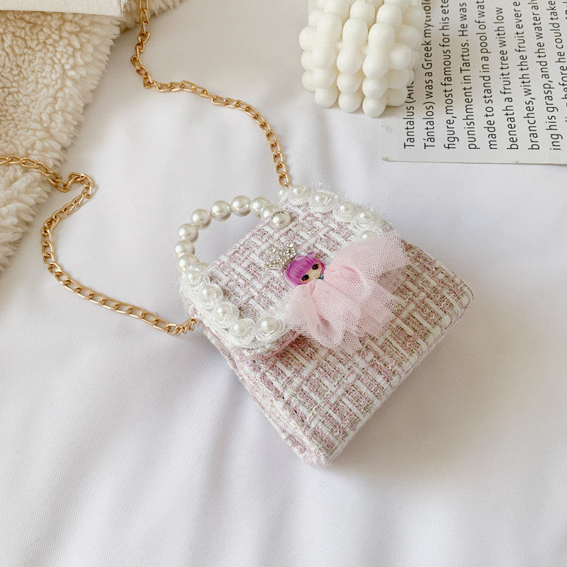 Fashion Small Fragrance Accessories Bag Chain Cute Flower Shoulder Bag