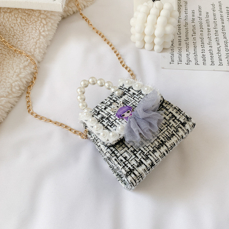 Fashion Small Fragrance Accessories Bag Chain Cute Flower Shoulder Bag