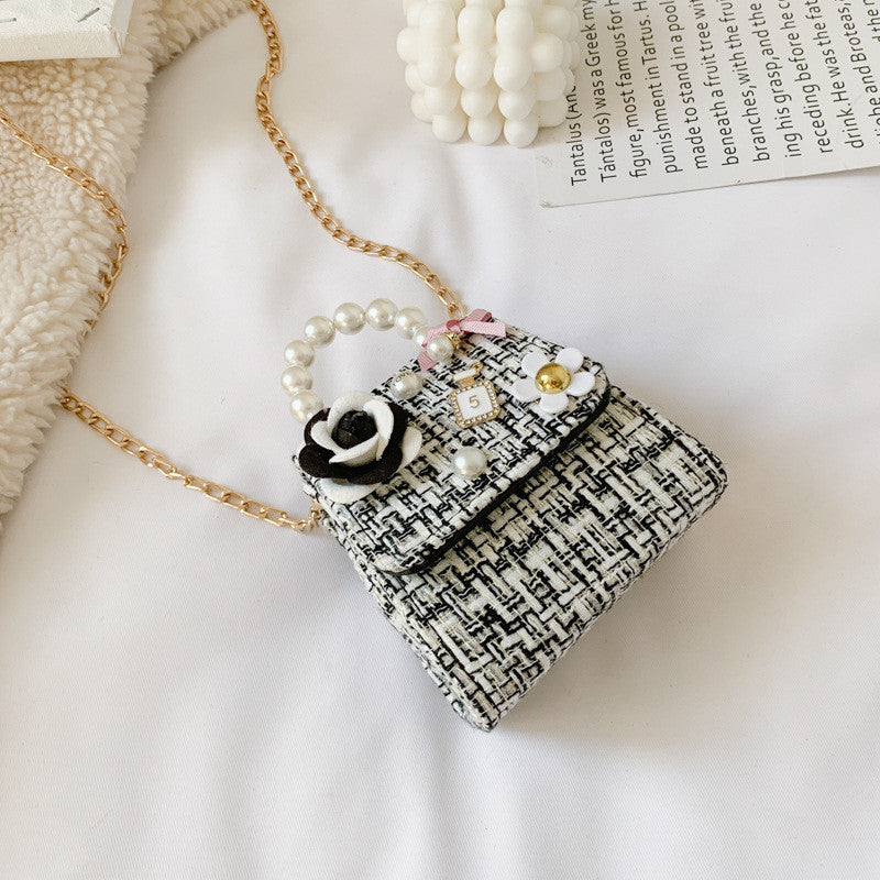 Fashion Small Fragrance Accessories Bag Chain Cute Flower Shoulder Bag