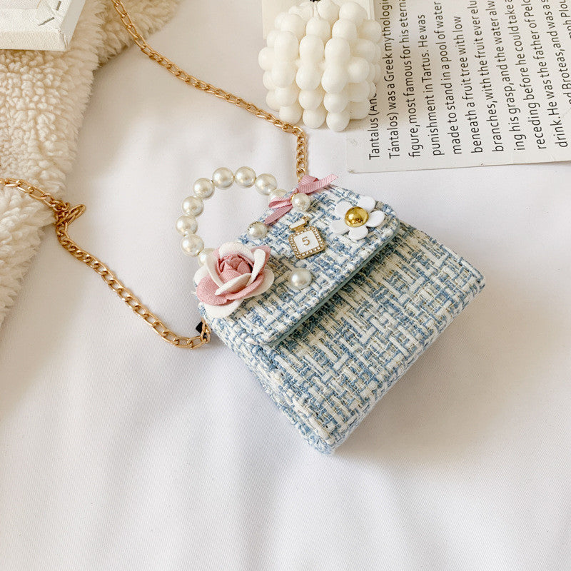 Fashion Small Fragrance Accessories Bag Chain Cute Flower Shoulder Bag
