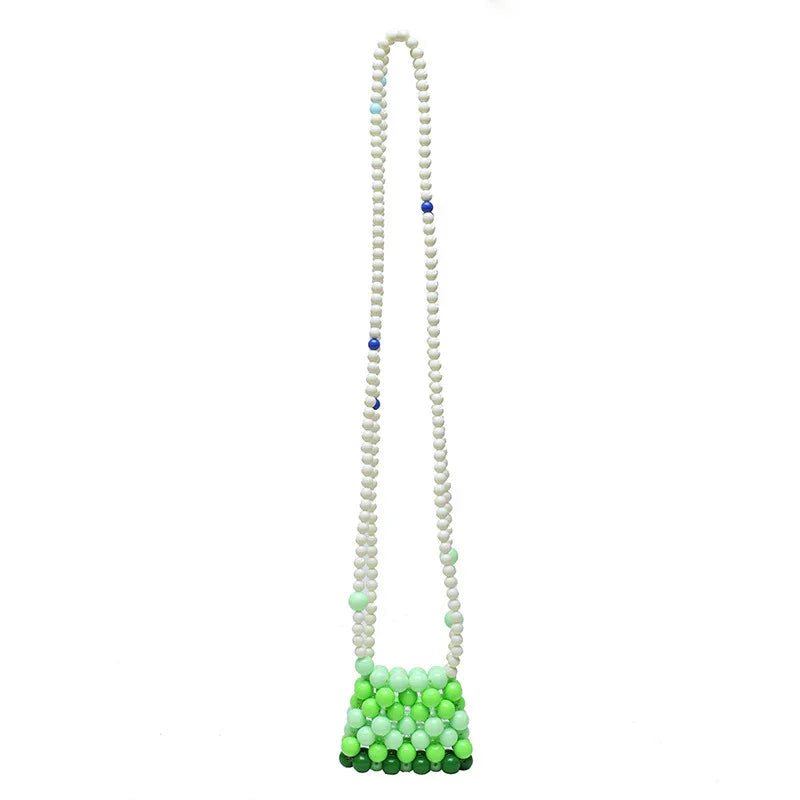 Acrylic Bag Women Retro Mini Color Beaded Bag
