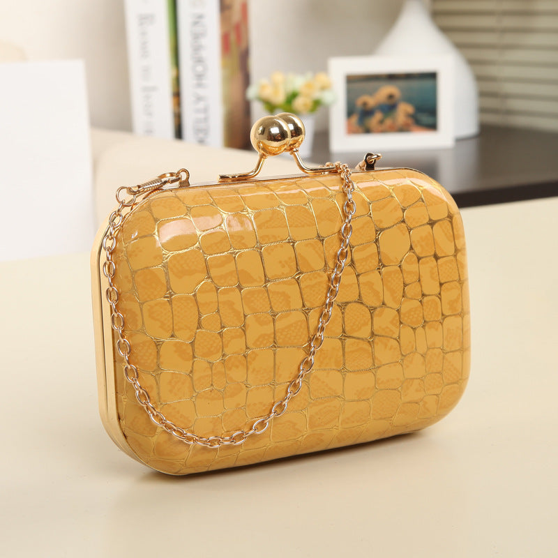 Stone Double Mini Beaded Clip Bag