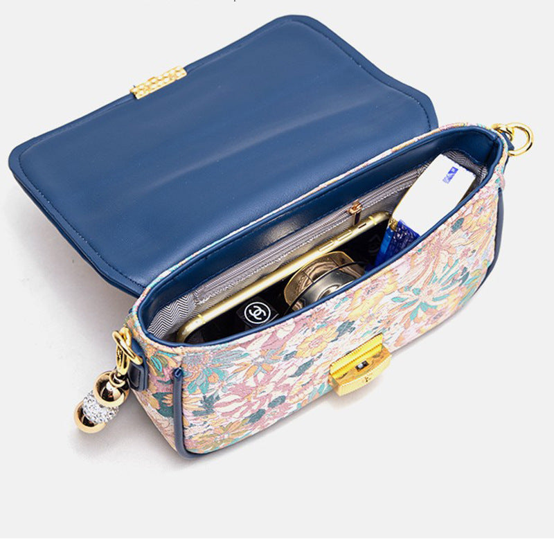 Vintage Flower Shoulder Messenger Bag