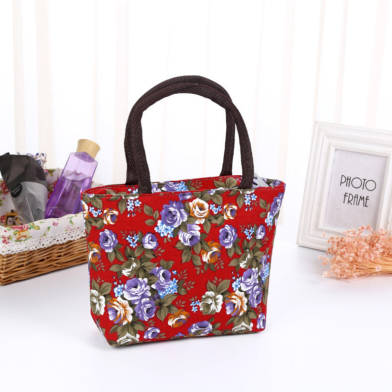 Korean flower hand bag