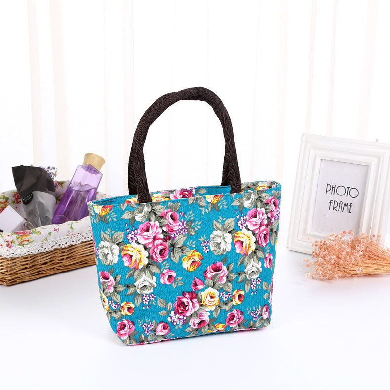 Korean flower hand bag