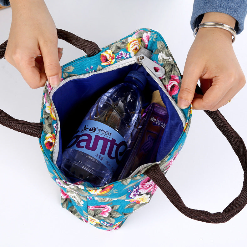 Korean flower hand bag