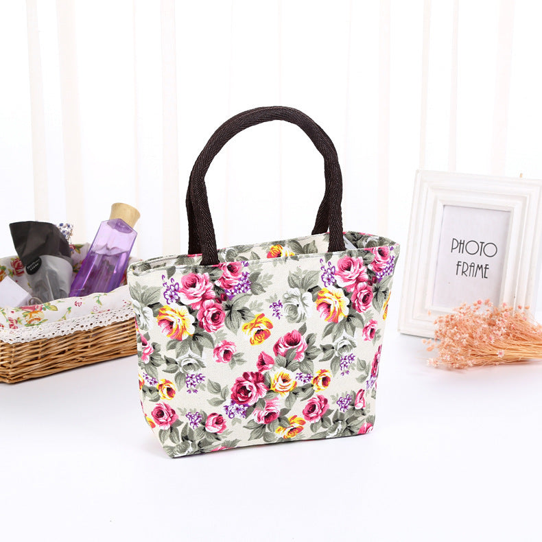 Korean flower hand bag