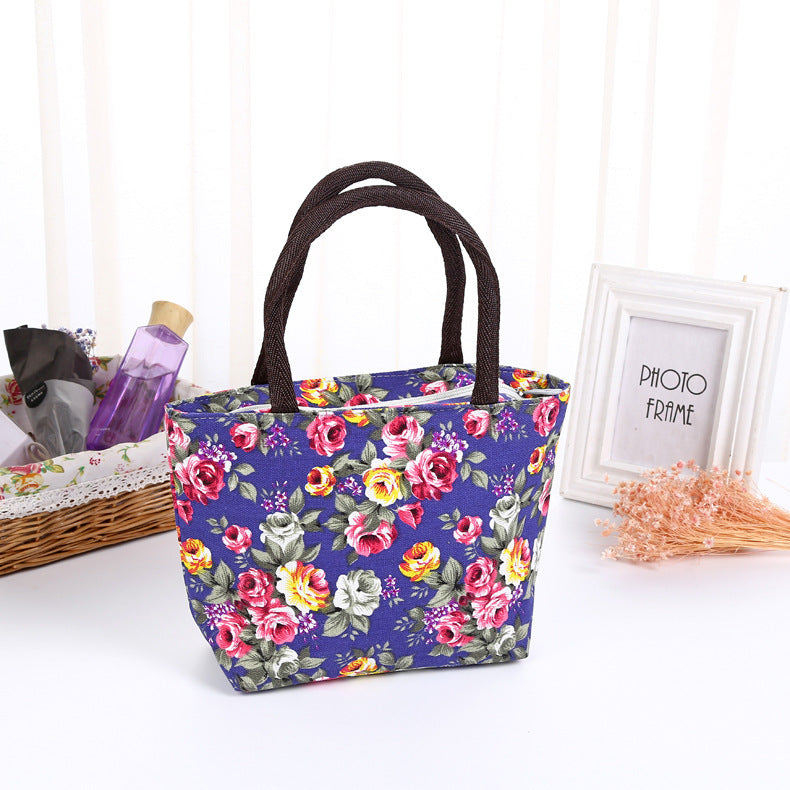 Korean flower hand bag