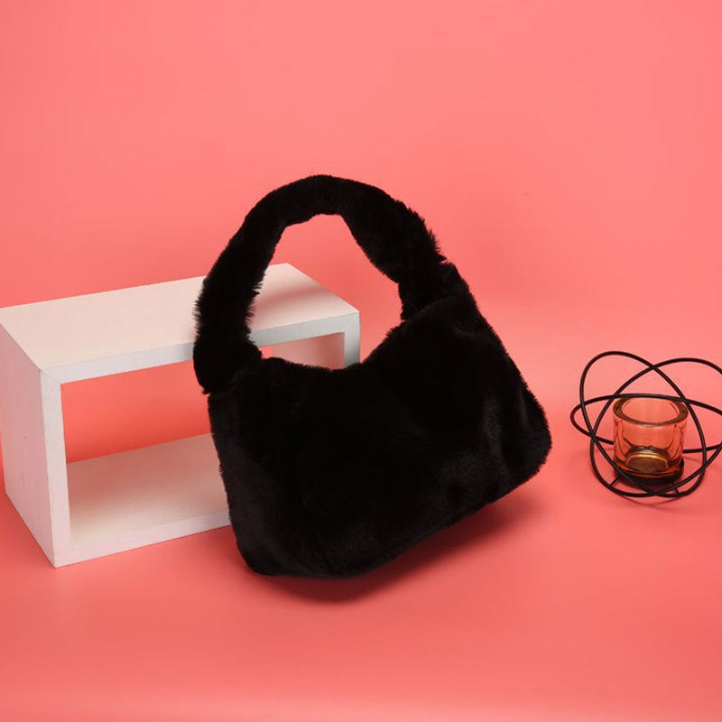 Plush shoulder bag