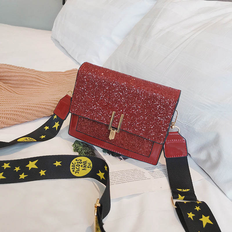 Sequin shoulder bag