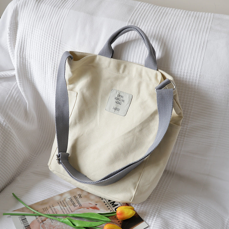 Canvas shoulder bag