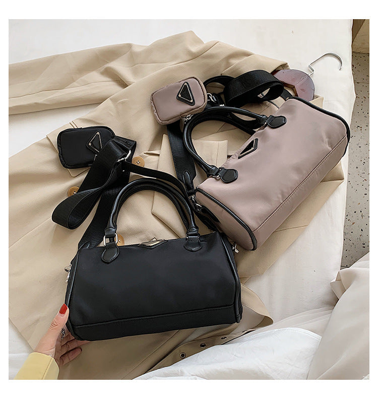 Canvas Boston bag shoulder bag