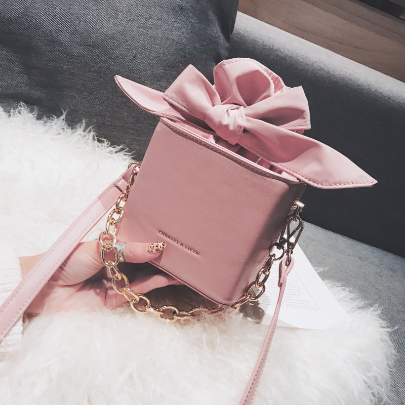 Folded flower square bag