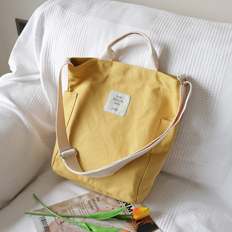 Canvas shoulder bag