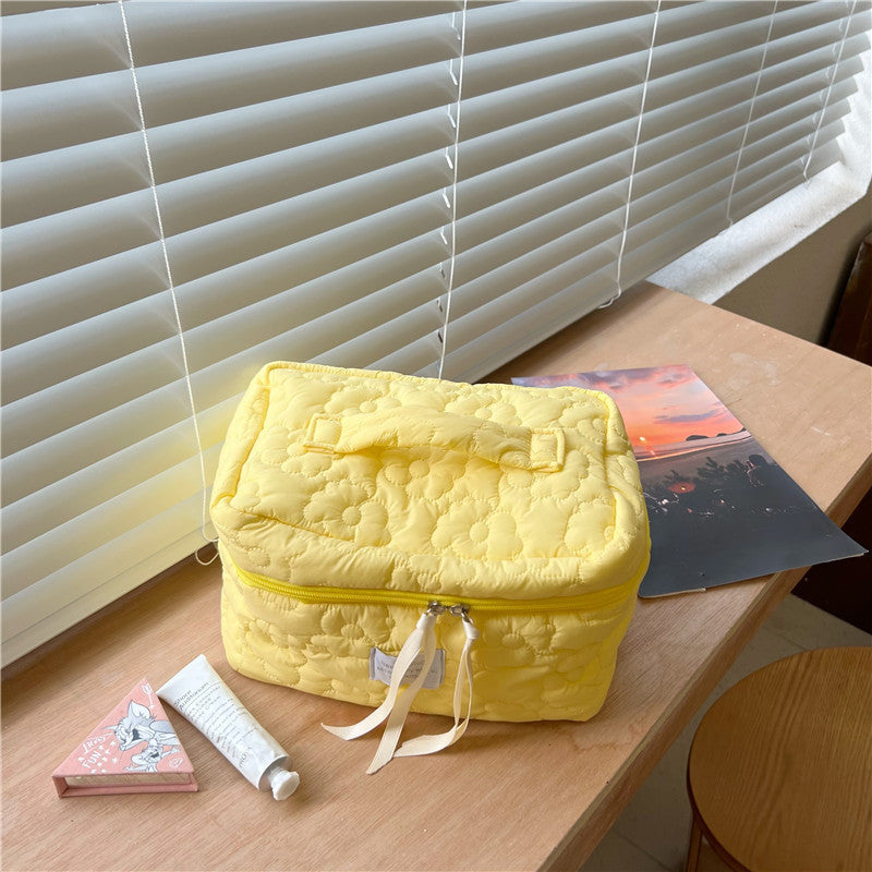 Ins Soft Flower Cosmetic Bag