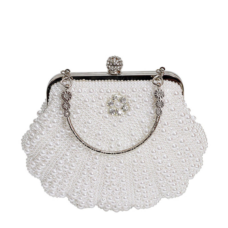 Small Bag Shell Handmade Beaded Diagonal Retro Net Celebrity Girl
