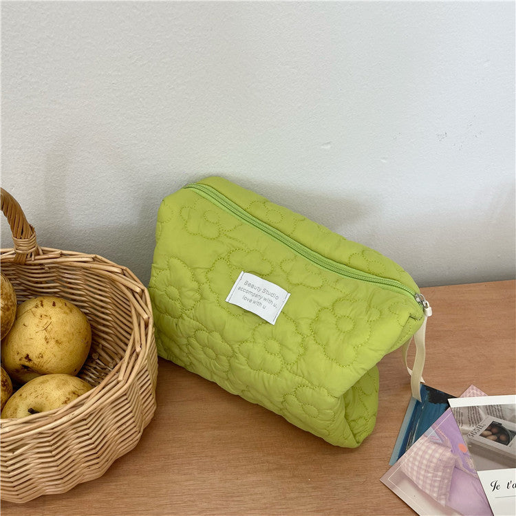 Ins Soft Flower Cosmetic Bag
