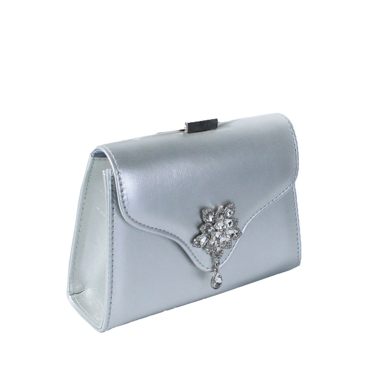 Fashion Rhinestone Small Flower Dinner Bag Handbag