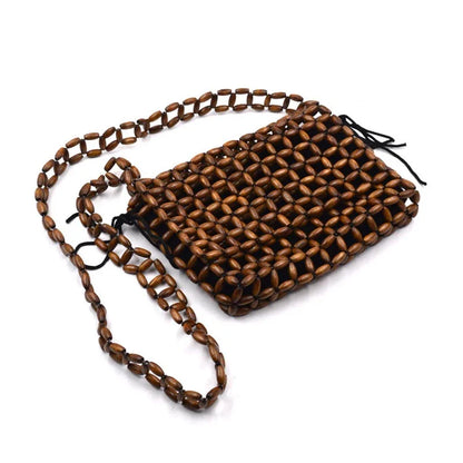 Hollow Beaded Crossbody Bag