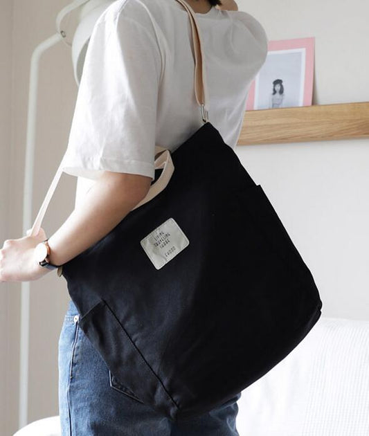 Canvas shoulder bag