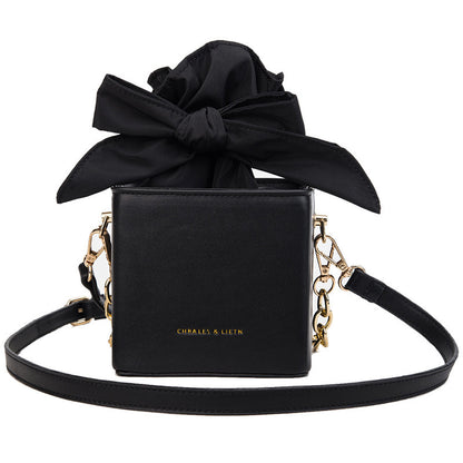 Folded flower square bag