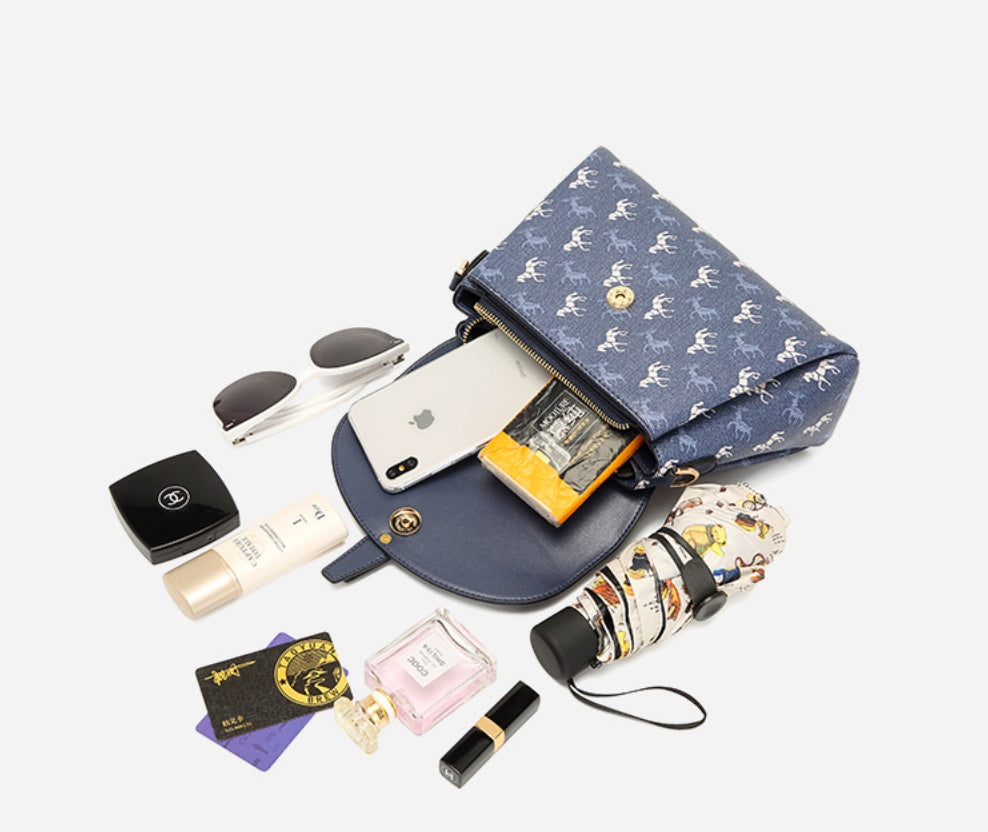 Printed shoulder bag