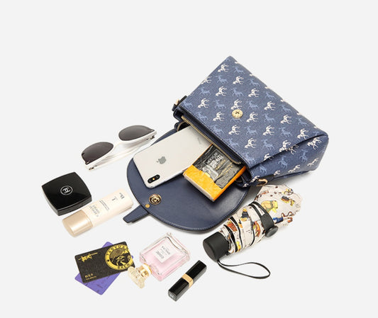 Printed shoulder bag