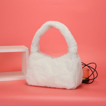 Plush shoulder bag
