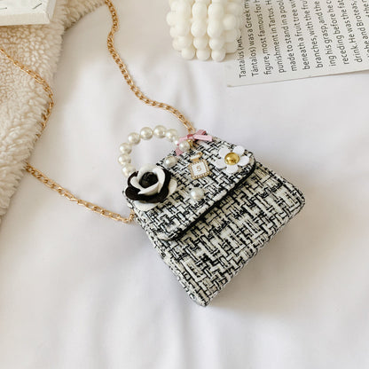 Fashion Small Fragrance Accessories Bag Chain Cute Flower Shoulder Bag