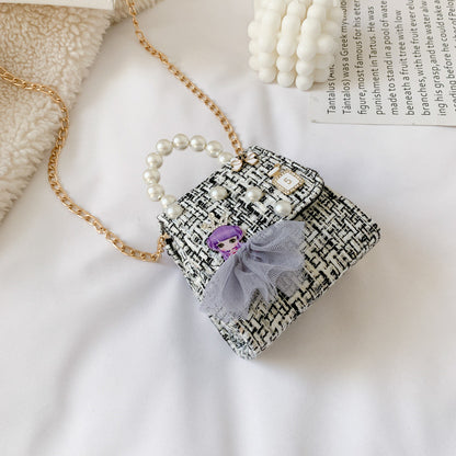 Fashion Small Fragrance Accessories Bag Chain Cute Flower Shoulder Bag