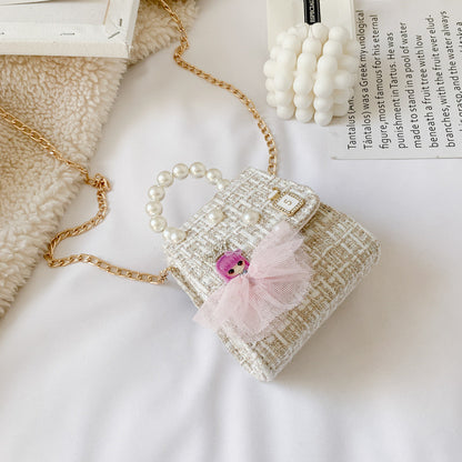 Fashion Small Fragrance Accessories Bag Chain Cute Flower Shoulder Bag