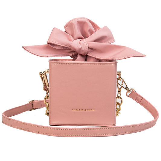 Folded flower square bag