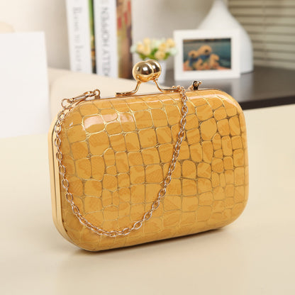 Stone Double Mini Beaded Clip Bag