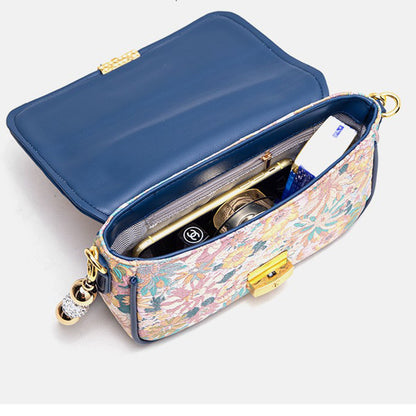 Vintage Flower Shoulder Messenger Bag