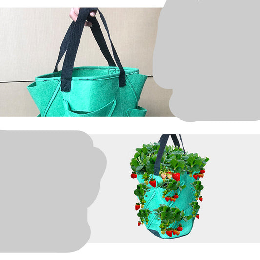 Woven Strawberry Bag Gardening Flower Plants