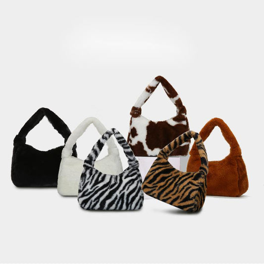 Plush shoulder bag
