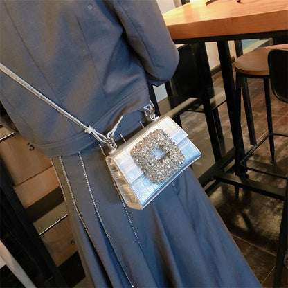 Handmade Diamond Inlaid Flower Quality Bag