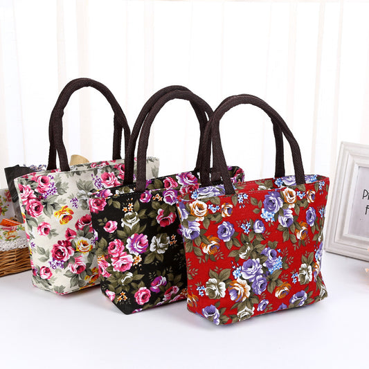 Korean flower hand bag