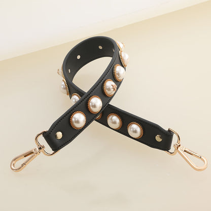 Pearl flower shoulder bag