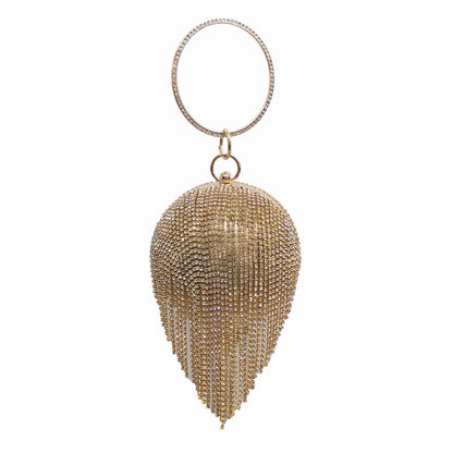 Fringed Beaded European And American Style Bag