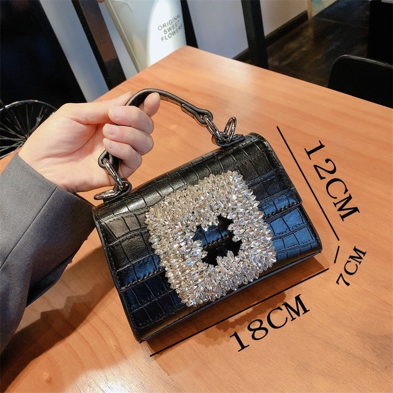 Handmade Diamond Inlaid Flower Quality Bag