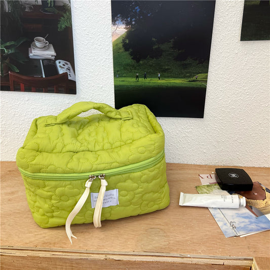 Ins Soft Flower Cosmetic Bag