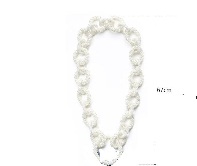Hand-To-Hand New Pearl Bag Handmade Beaded Chain